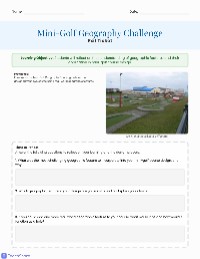 Mini-Golf Geography Reflection — Geography | TeachShare