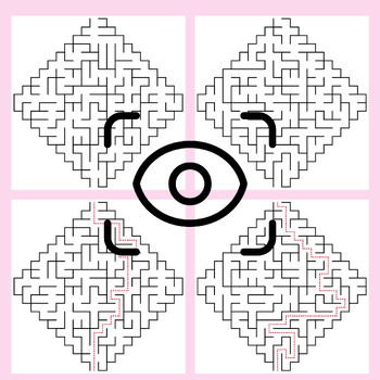 Diamond Mazes - 70 Mazes Clip Art Set for Commercial Use - Set 1 ...
