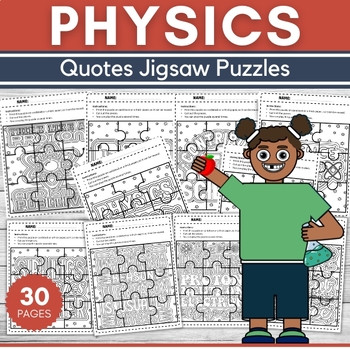 Printable Physics Quotes Jigsaw Puzzle Template - Fun Science Games ...