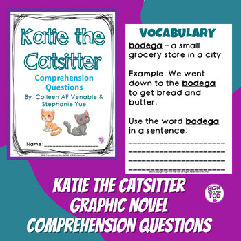 Katie the Catsitter Graphic Novel Comprehension Questions | TeachShare