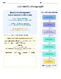 Building a Paragraph: A Step-by-Step Guide — Writing — for 3rd Grade ...