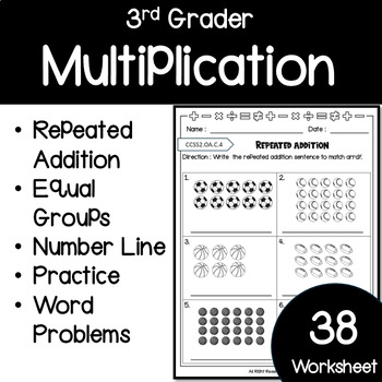 Repeated Addition, Equal Groups, Number Line, Addition and ...