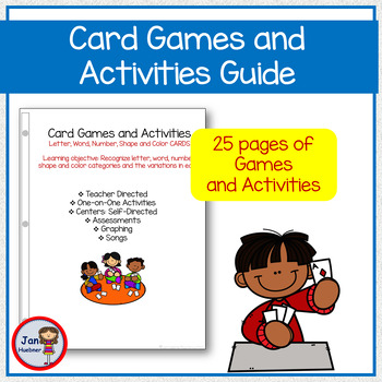 Card Games and Activities Guide EDITABLE with Notes | TeachShare
