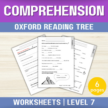 Oxford Reading Tree Level 7 Comprehension Worksheets ORT