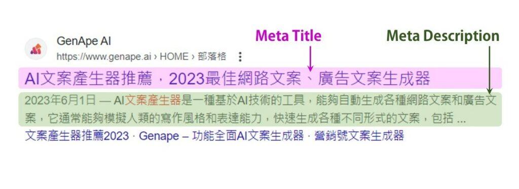 Meta Title 與 Meta Description