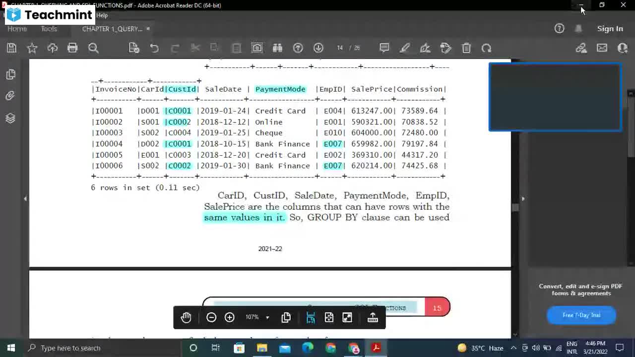 Lecture 2022-03-21 - COMPUTER SCIENCE - Class Recording - Teachmint