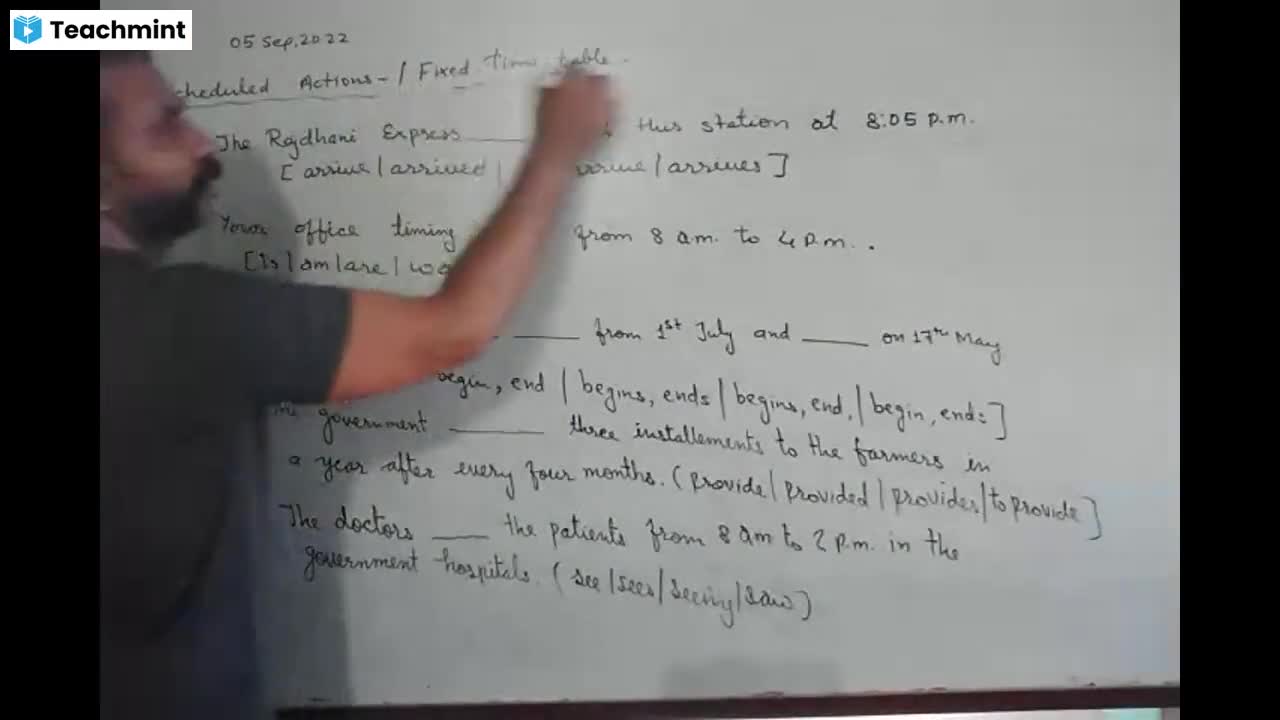 Lecture 20220905 English Grammar Class Recording Teachmint