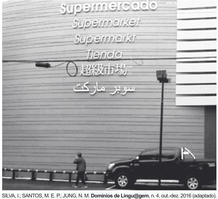 (ENEM 2018) A fotografia exibe a fachada de um supermercado em Foz do Iguaçu cuja localização (ENEM 2018) A fotografia exibe a fachada de um supermercado em Foz do Iguaçu cuja localização