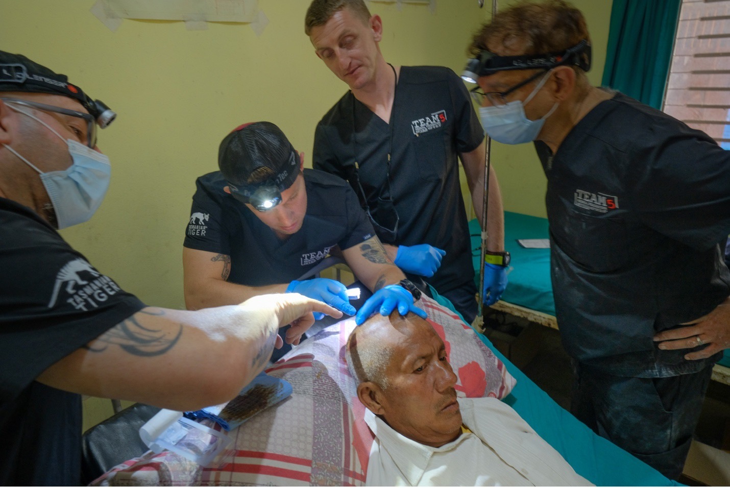 Teaching suturing in Guatemala