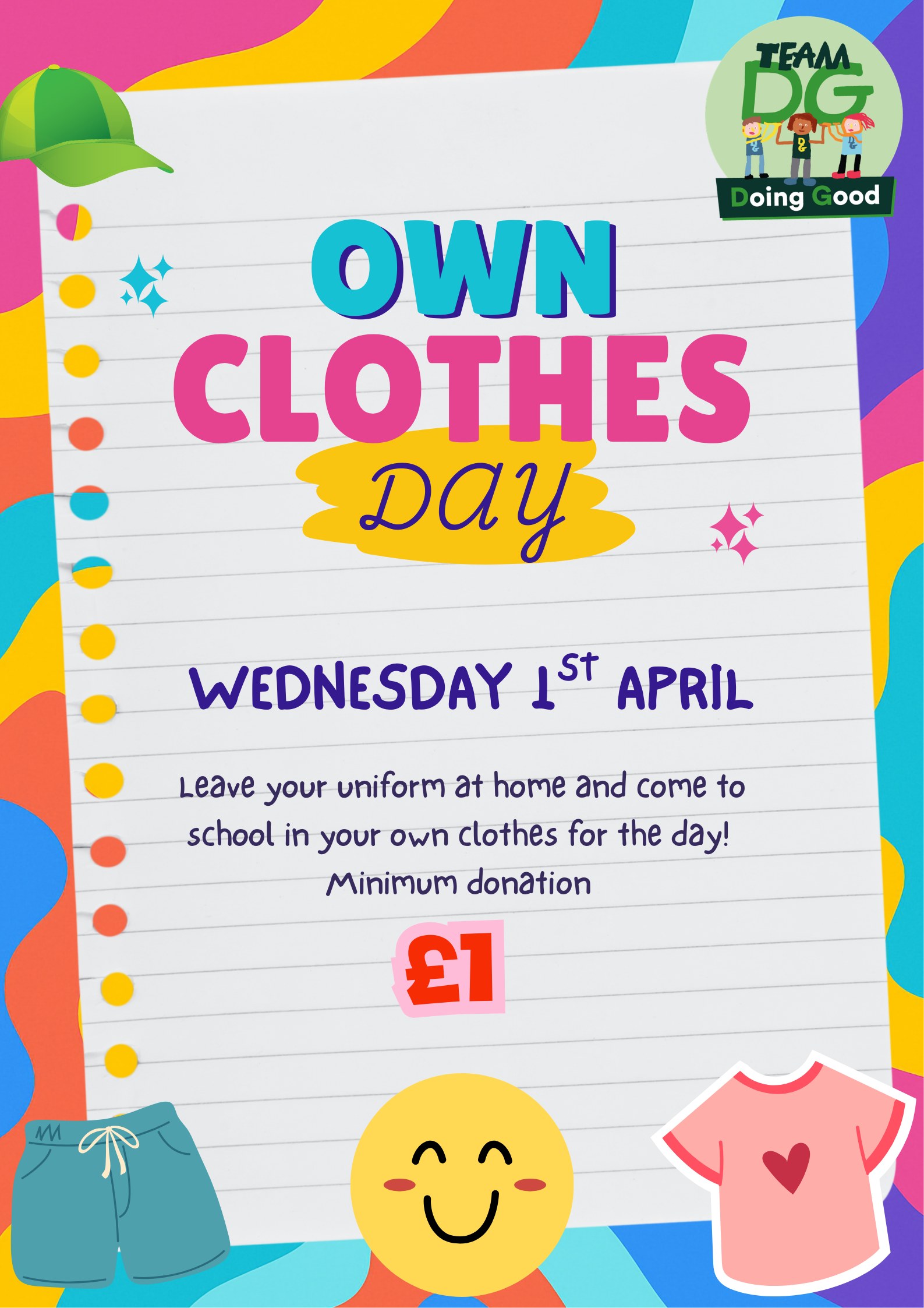 Own Clothes Day Flyer