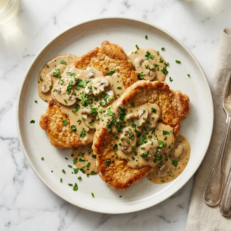 Escalope de veau à la crème
