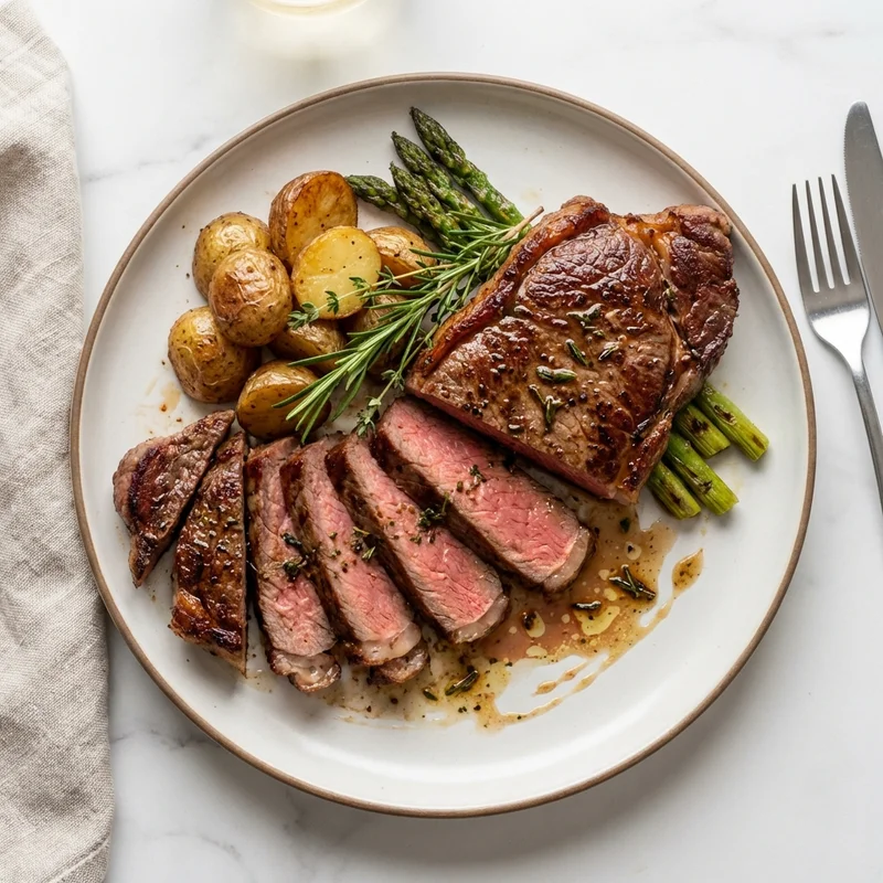 Faux-filet grillé à la poêle