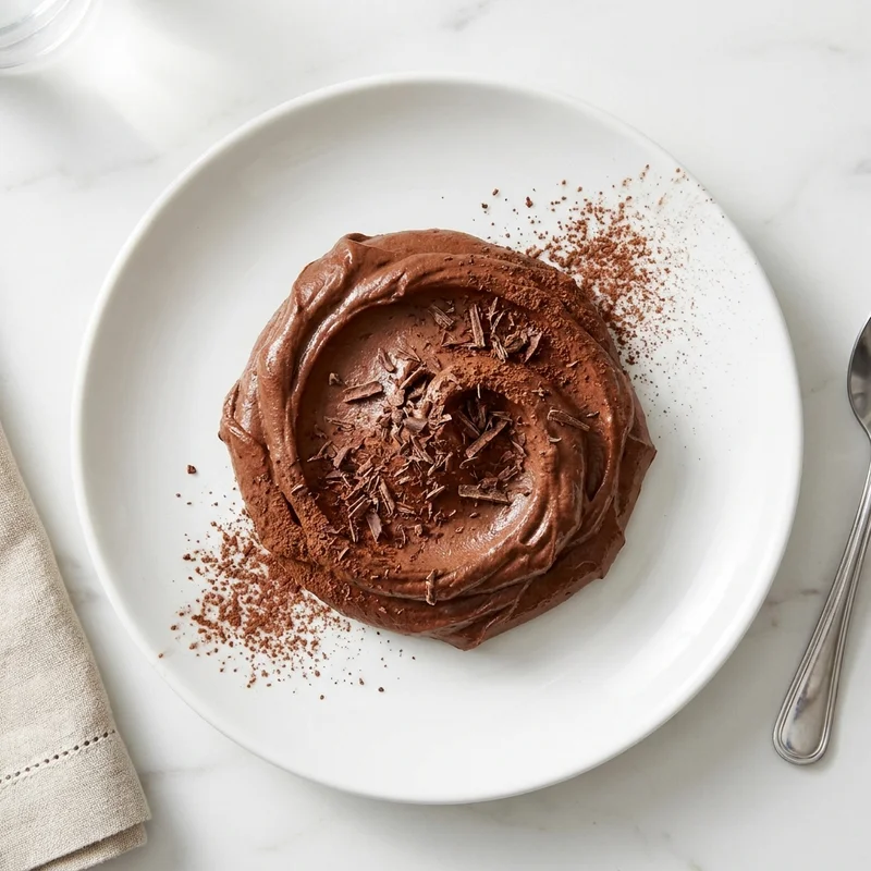 Mousse au chocolat noir