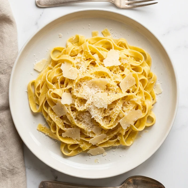 Pâtes au beurre et parmesan