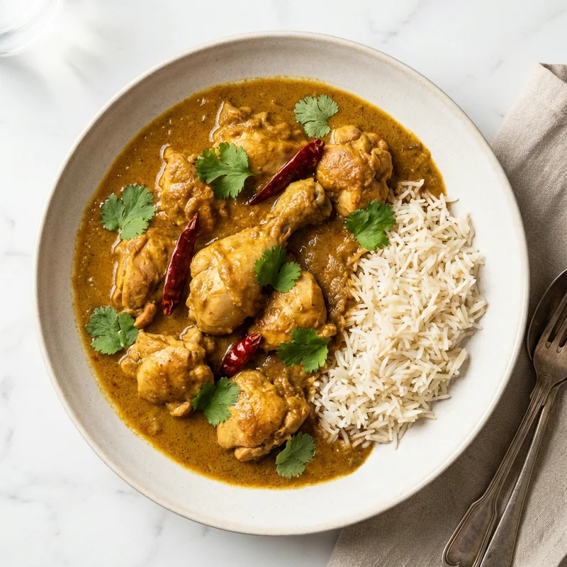 Poulet au curry indien