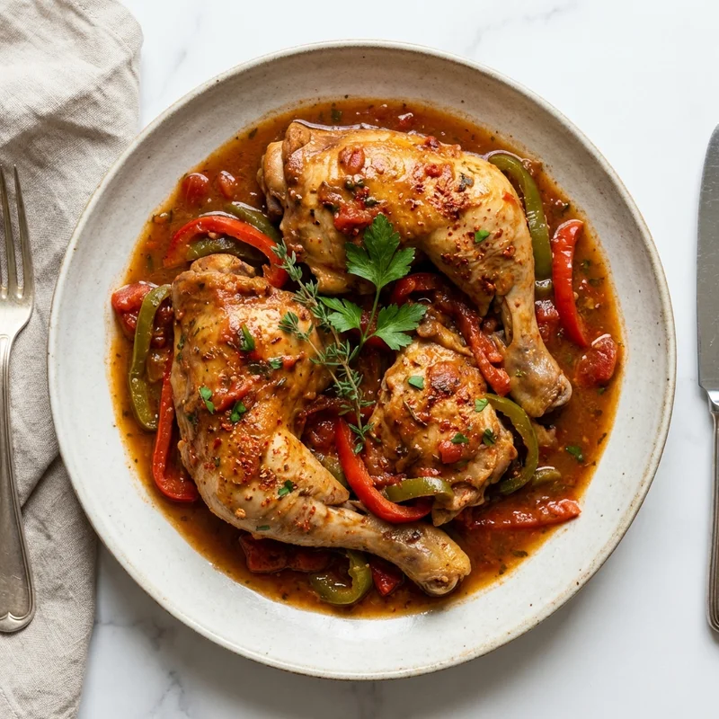 Poulet basquaise