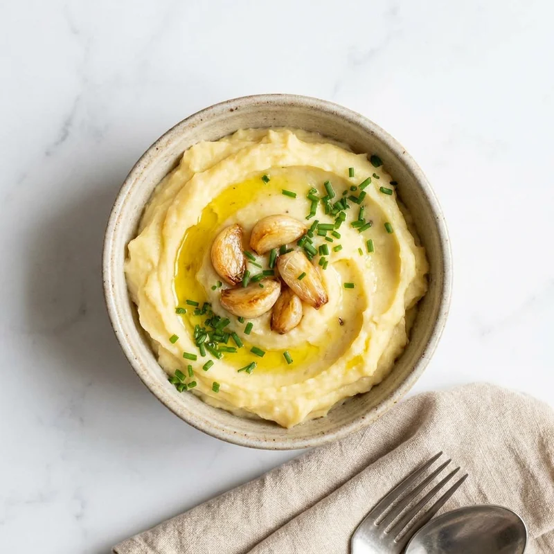 Purée de pommes de terre à l'ail