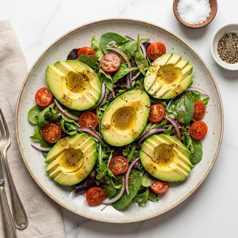 Salade d'avocats simple vinaigrette