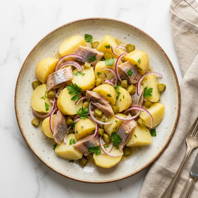 Salade de pommes de terre aux harengs