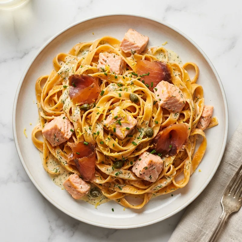 Tagliatelles au saumon
