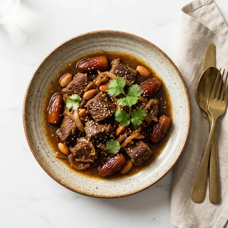 Tajine de bœuf aux dattes