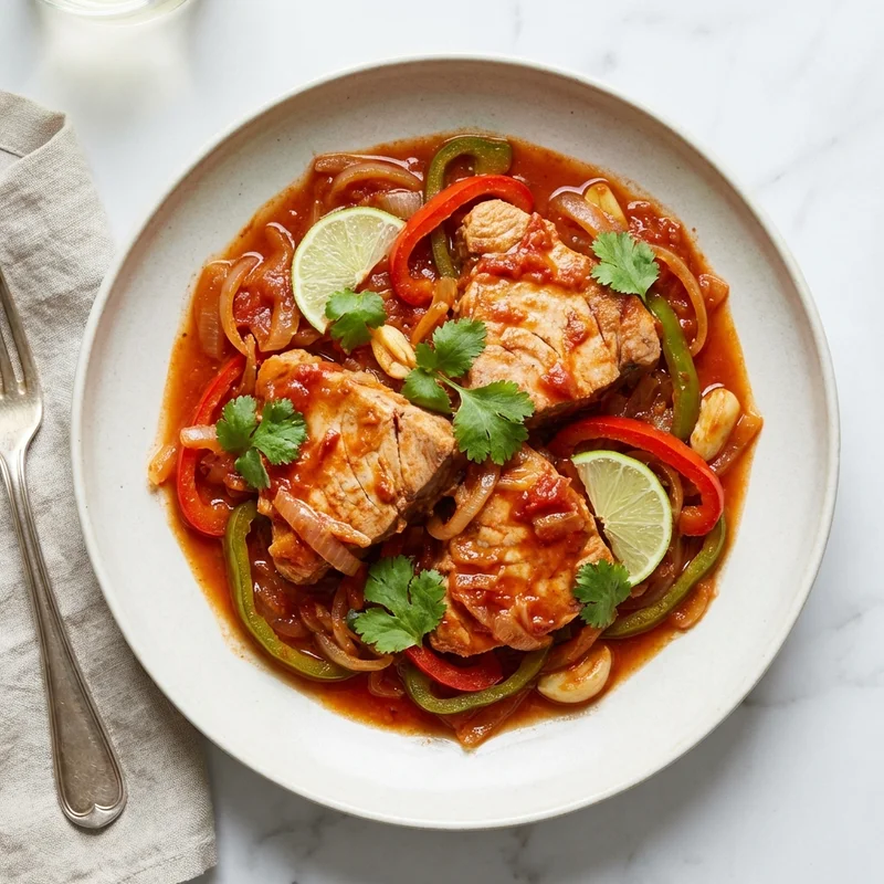 Thon à la portugaise au citron vert