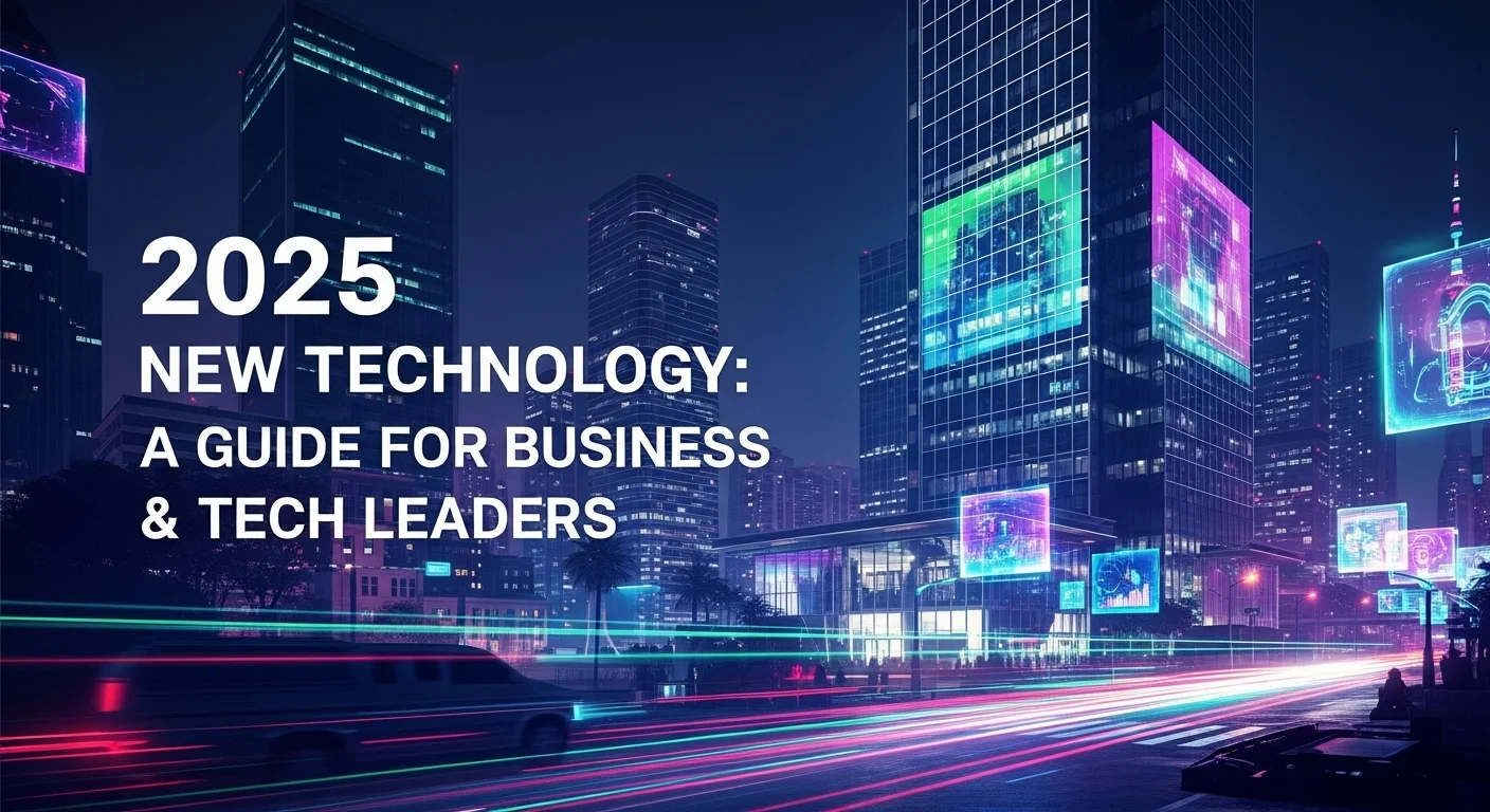 Business technology with innovation and digital resources to discover 2025 New