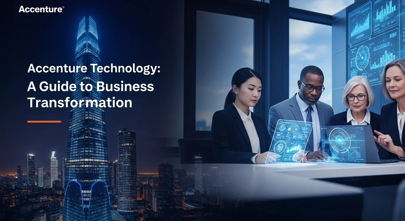 Business technology with innovation and digital resources to discover Accenture