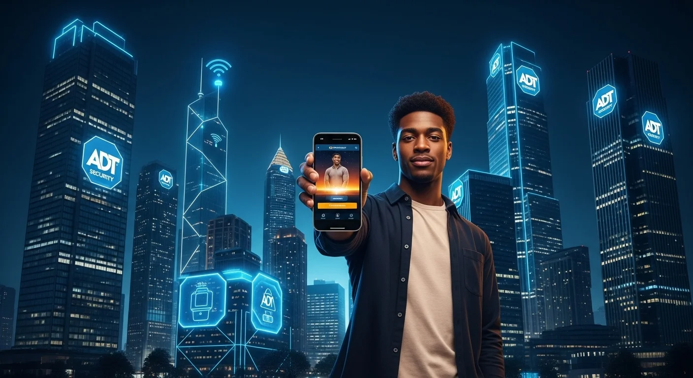 Business technology with innovation and digital resources to discover Adt