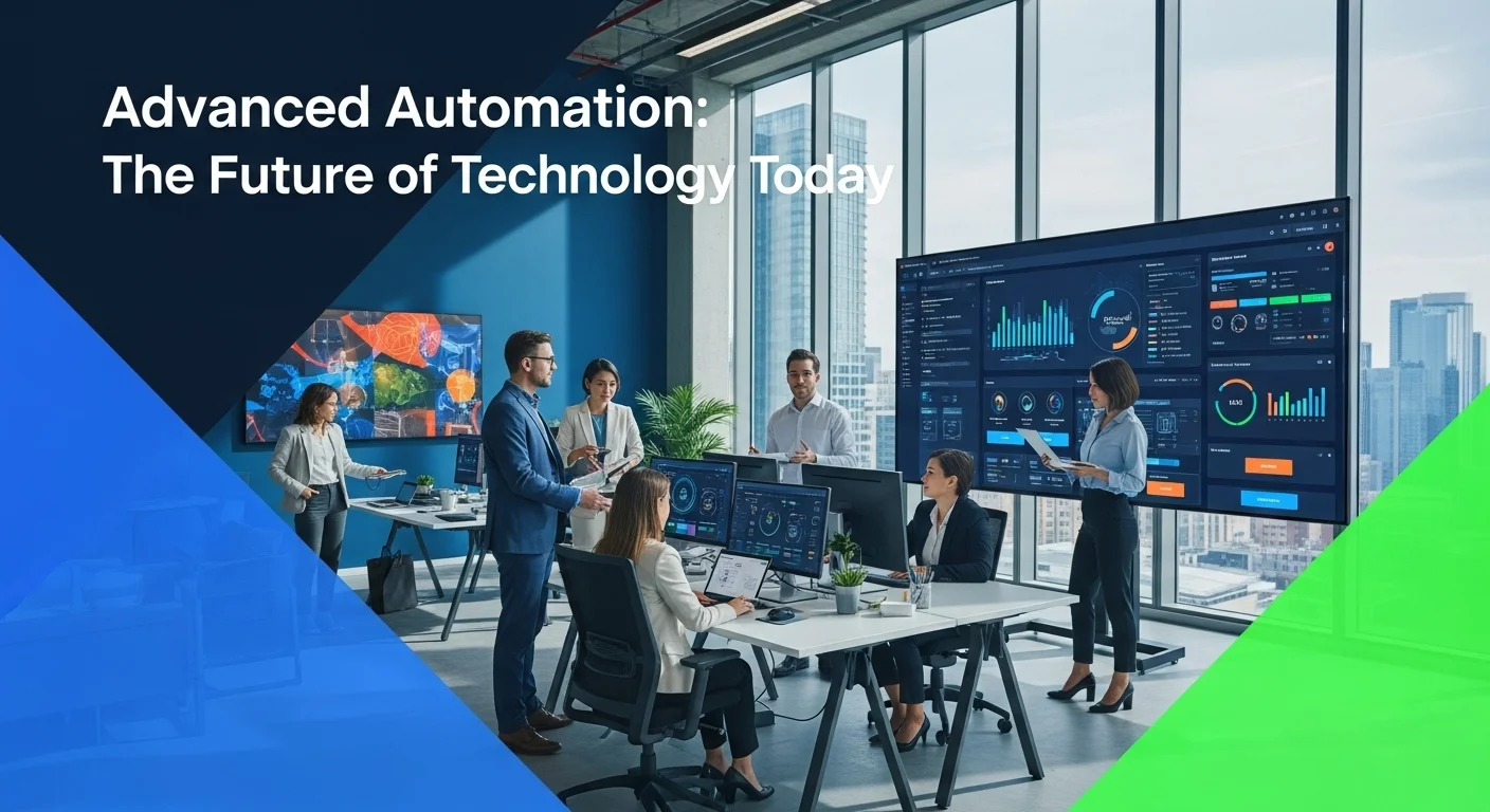 Business technology with innovation and digital resources to discover Advanced Automation