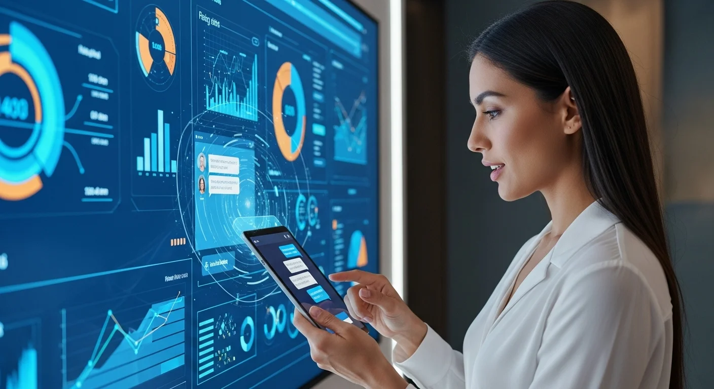 Business technology with innovation and digital resources to discover Ai Chatbot