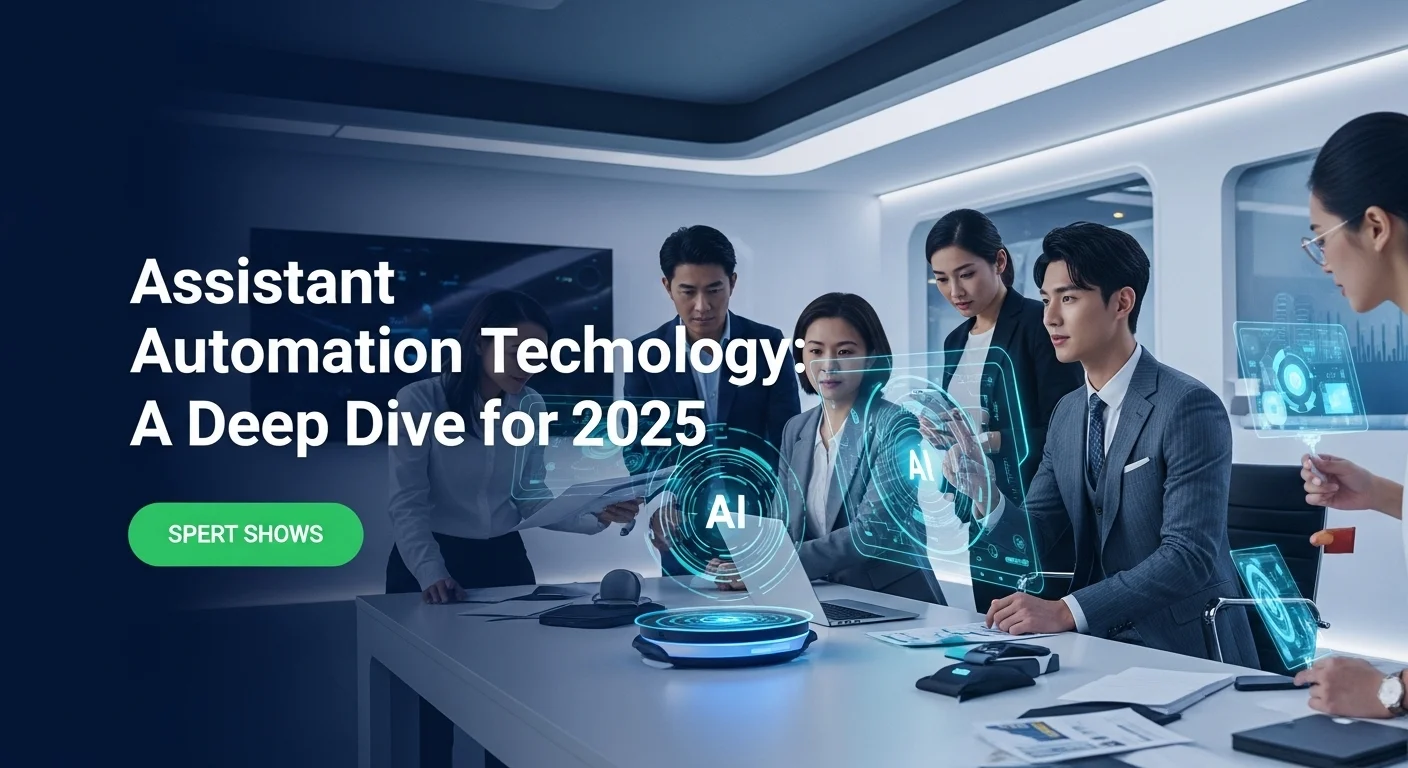 Business technology with innovation and digital resources to discover Assistant Automation