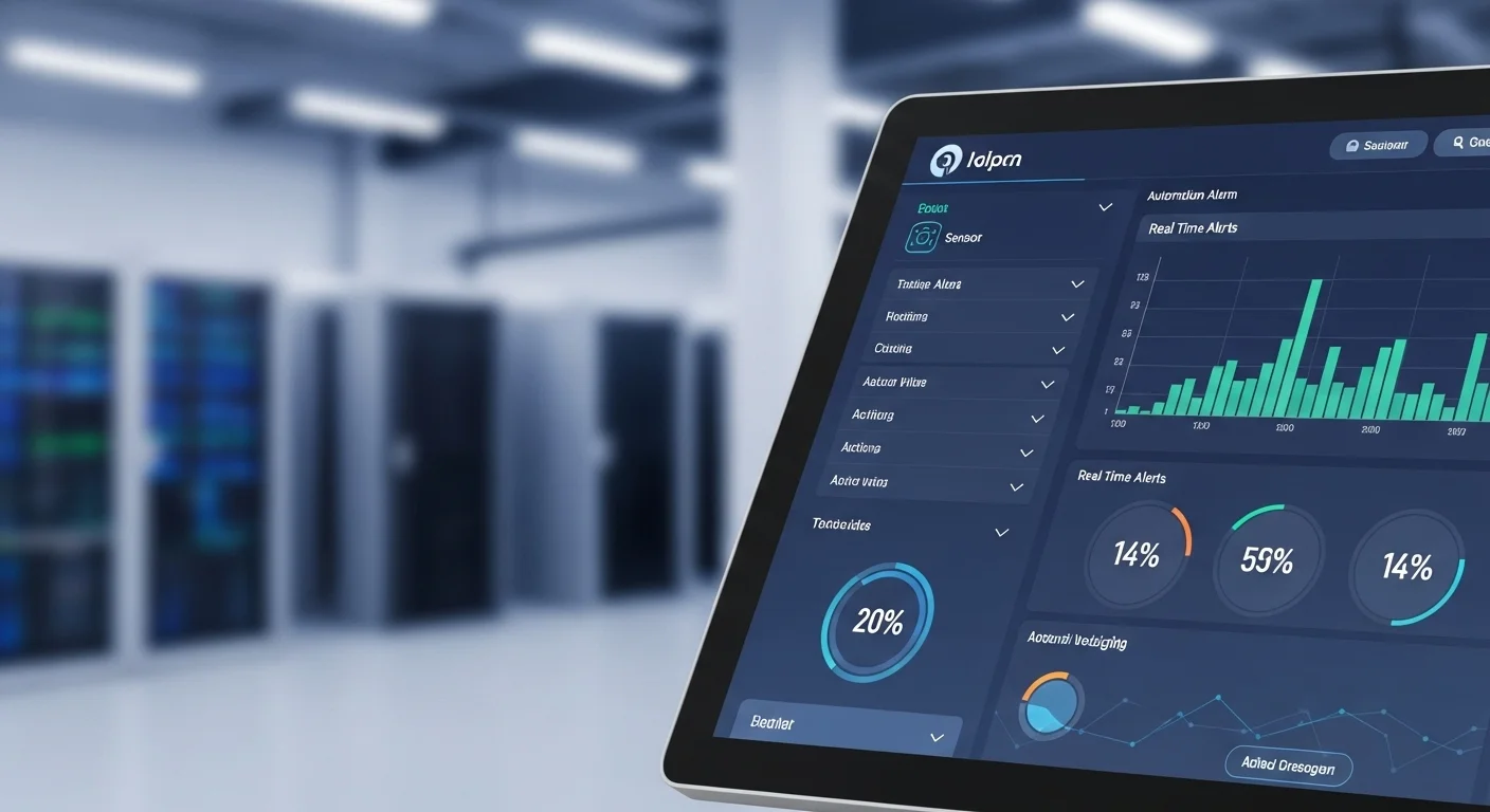 Business technology with innovation and digital resources to discover Automation Alarm