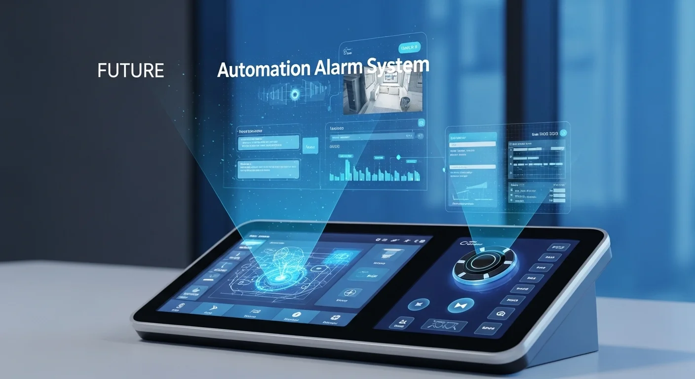 Business technology with innovation and digital resources to discover Automation Alarm System
