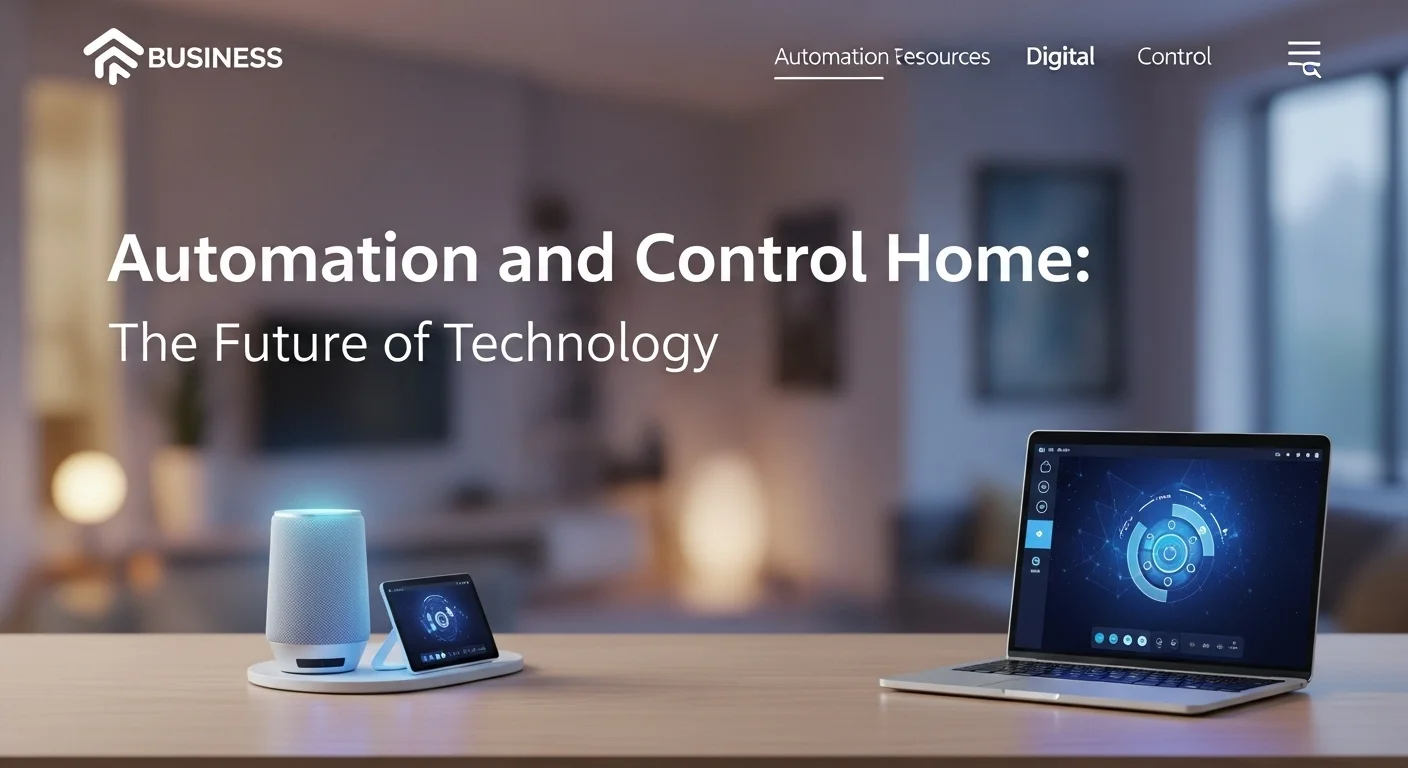 Business technology with innovation and digital resources to discover Automation And Control Home