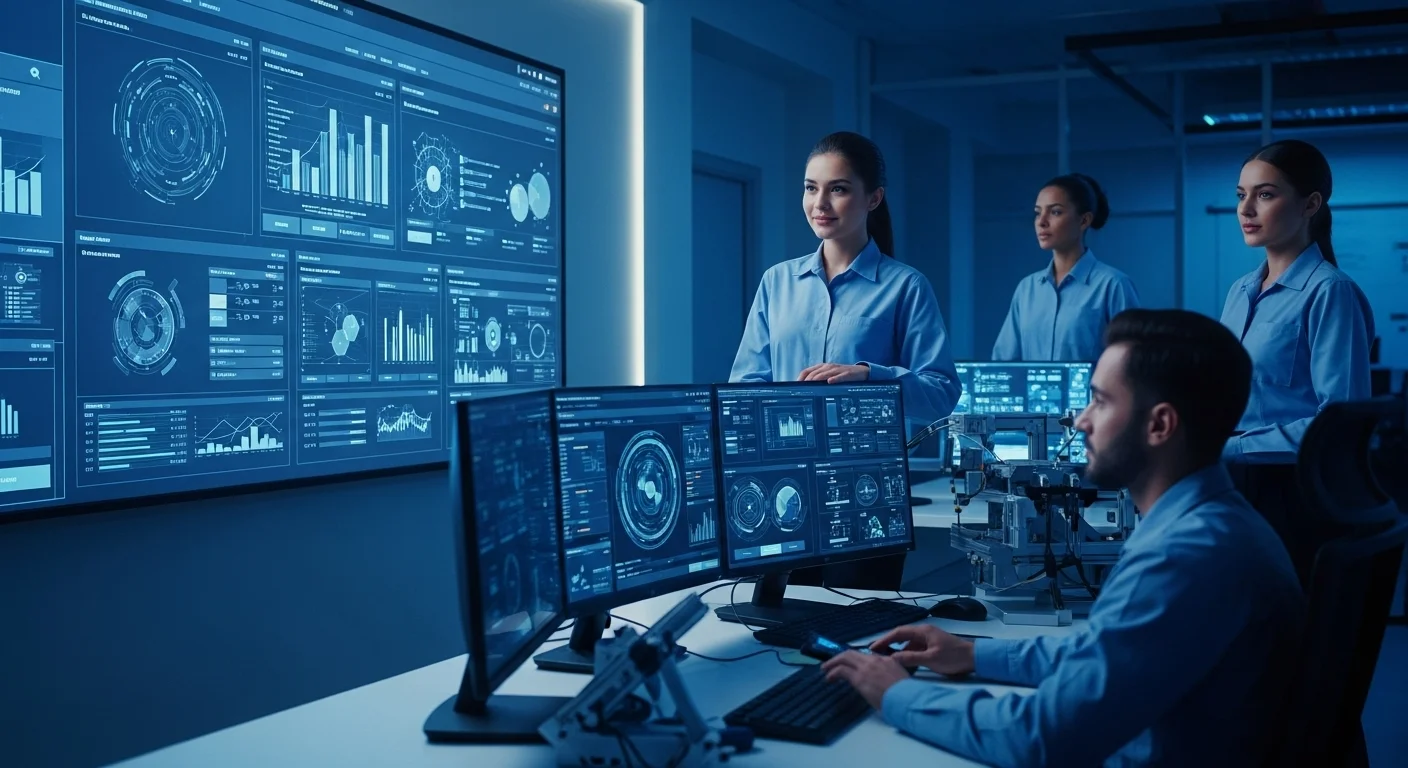 Business technology with innovation and digital resources to discover Automation Company