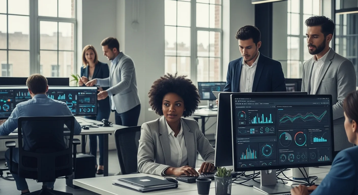 Business technology with innovation and digital resources to discover Automation Devices