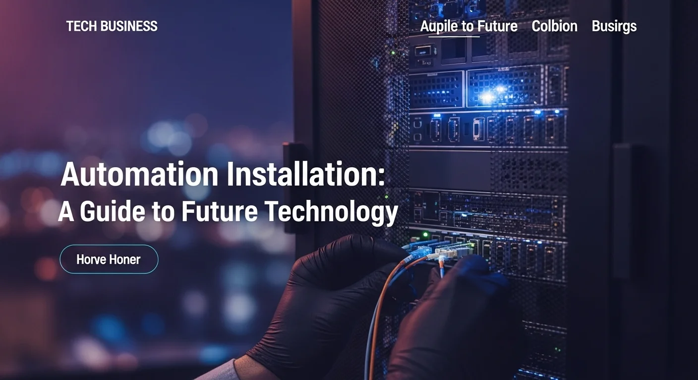 Business technology with innovation and digital resources to discover Automation Installation