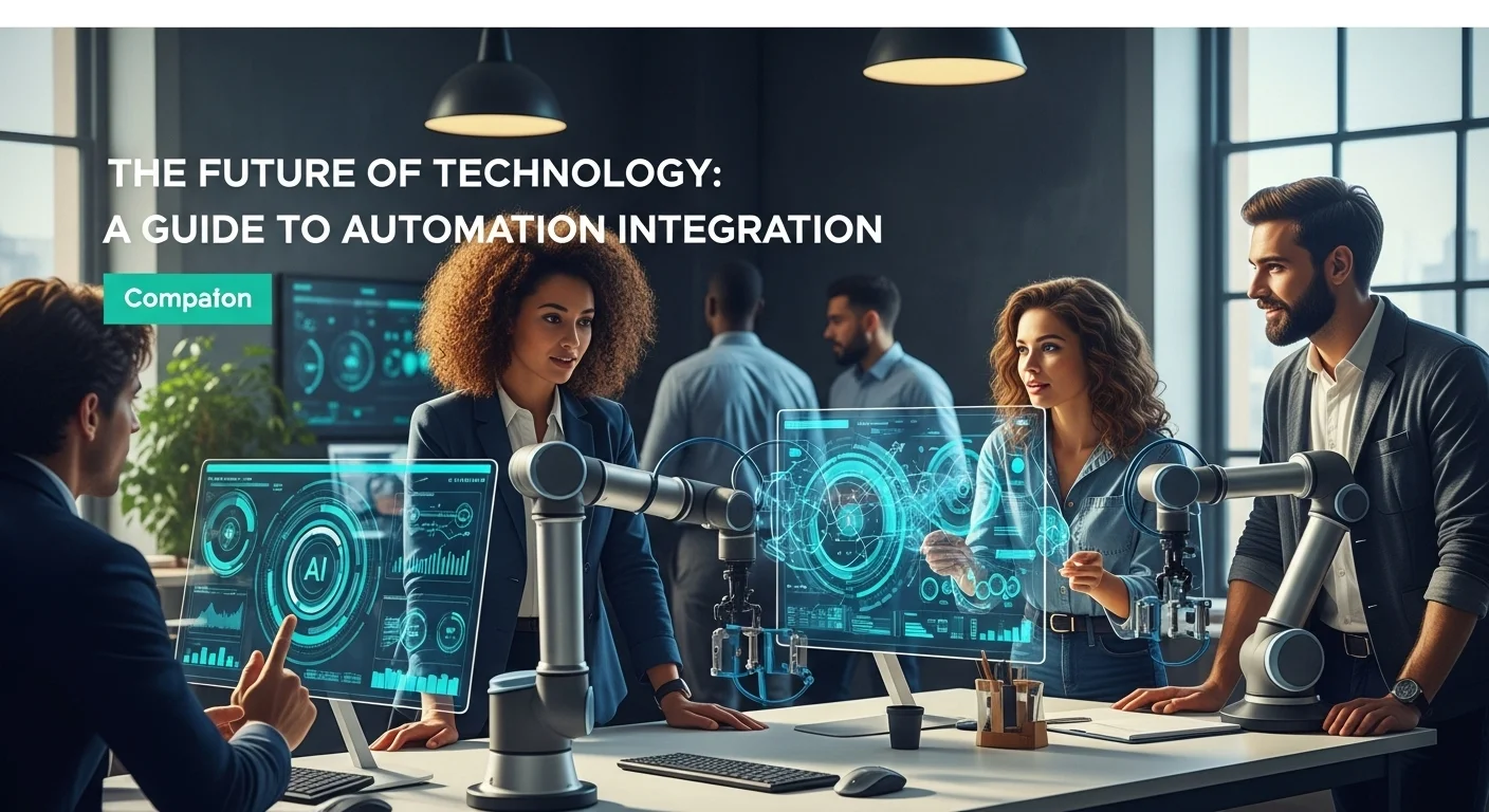 Business technology with innovation and digital resources to discover Automation Integration