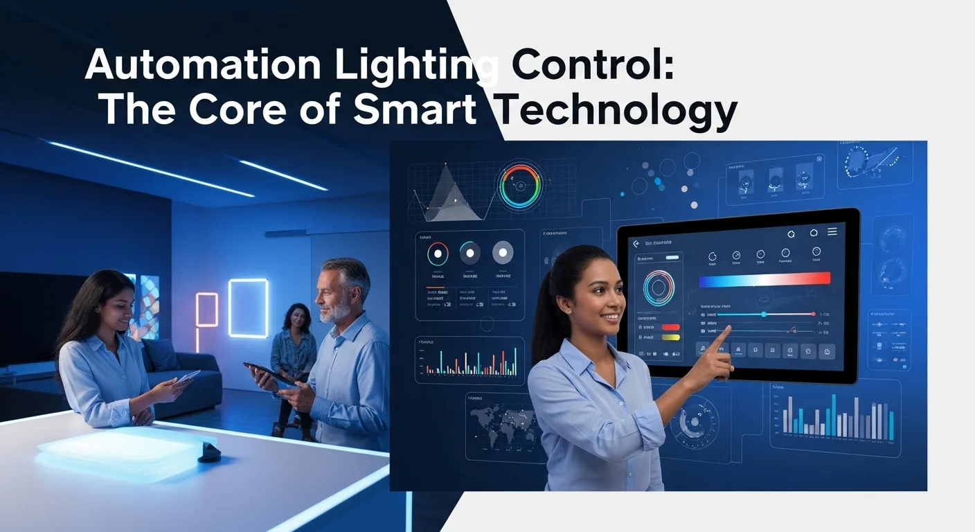 Business technology with innovation and digital resources to discover Automation Lighting Control