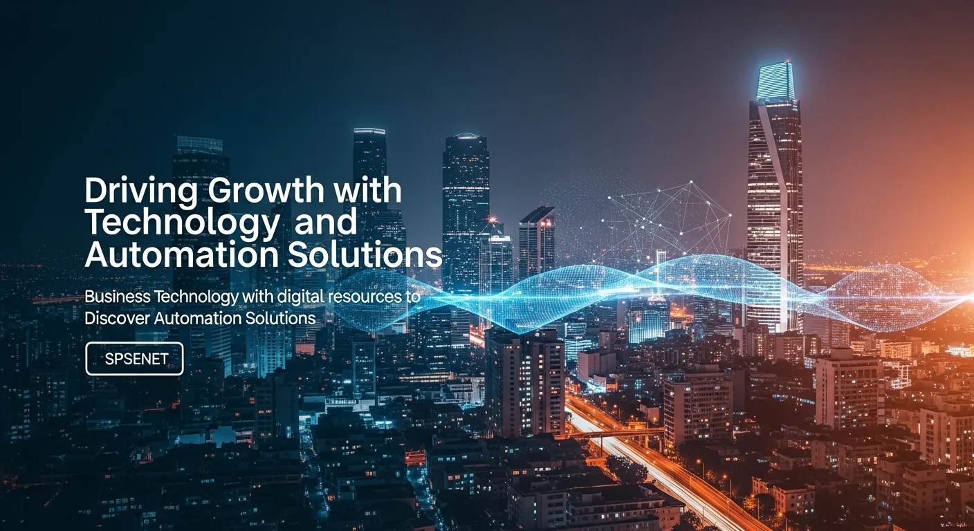 Business technology with innovation and digital resources to discover Automation Solutions