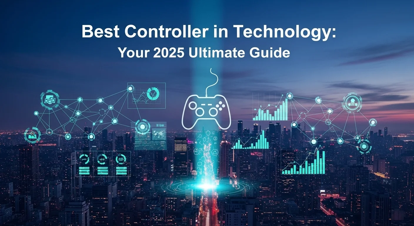 Modern technology landscape with business elements and tech solutions for Best Controller