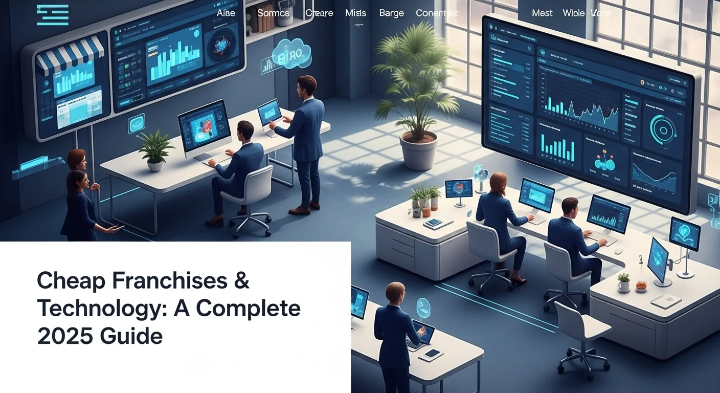 Business technology with innovation and digital resources to discover Cheap Franchises