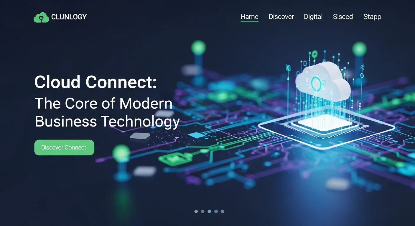 Business technology with innovation and digital resources to discover Cloud Connect