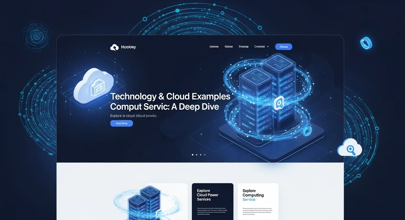 Business technology with innovation and digital resources to discover Cloud Examples Comput Servic