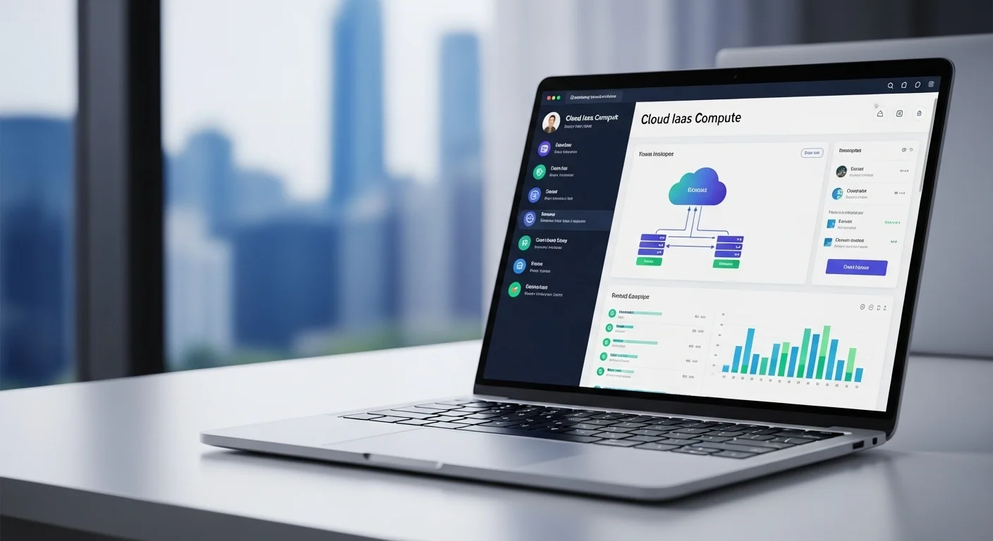 Business technology with innovation and digital resources to discover Cloud Iaas Comput