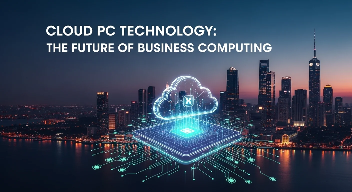 Business technology with innovation and digital resources to discover Cloud Pc