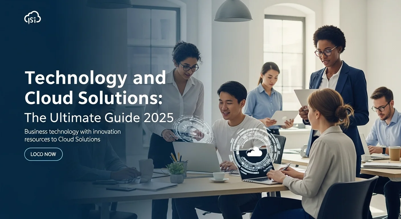 Business technology with innovation and digital resources to discover Cloud Solutions