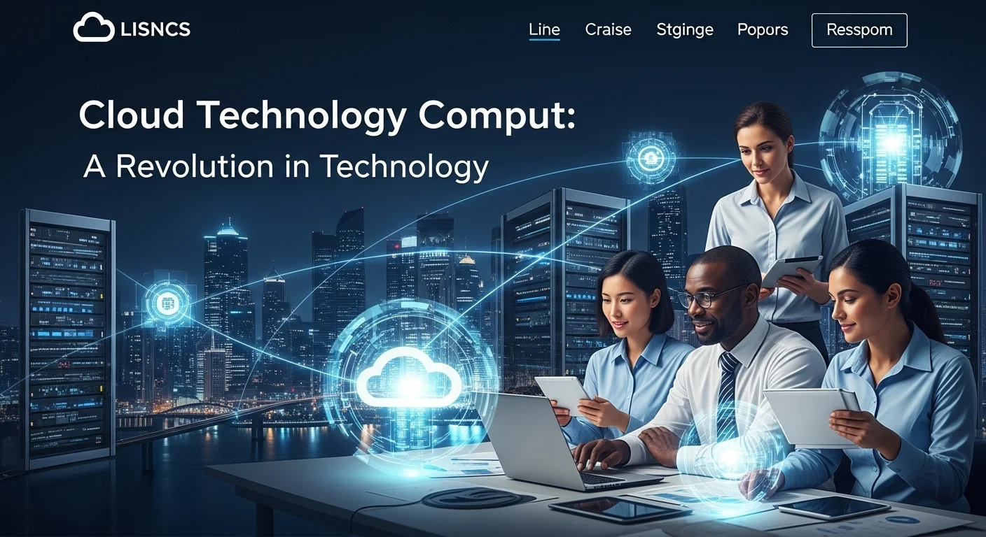 Business technology with innovation and digital resources to discover Cloud Technology Comput