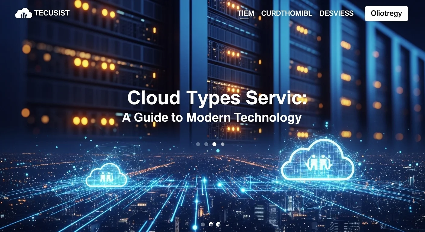 Tech solutions and digital innovations for Cloud Types Servic in modern business